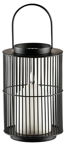 Schlaraffenland LED Outdoor Laternen REJA | Laternen für Draußen | Timerfunktion | Witterungsbeständig | Deko Garten | Benötigt 3 Batterien AA