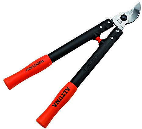 Tijera de Podar a Dos Manos Pruning 24V2-50 - Ajuste Manual - Corte Bypass Muy Preciso - Resistente y Muy Ligera - Fabricada con Fibra de Carbón - Indicada para Uso Profesional - Altuna