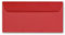 ARTOZ 1000x Briefumschläge DIN Lang Rot 100 g/m² selbstklebend - DL 224x114 mm - Kuvert ohne Fenster - Umschläge mit Haftklebung Abziehstreifen
