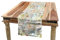 ABAKUHAUS Abstrakt Tischläufer, Linien mit vibrierendem Dot, Esszimmer Küche Rechteckiger Dekorativer Tischläufer, 40 x 180 cm, Grün Weiß