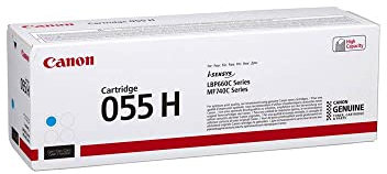 Canon CO12480 Toner Cartridge 055H C - Cyan - hohe Reichweite, 5900 Seiten