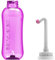 Wolfbeam Portable Bidet Sprayer Bathroom Toilet Bidet Bottle Handheld Vulva and Anal Cleaner Travel Bidet Spray Wiper for Personal Hygiene, 2 Nozzles, Lightweight, 500ml