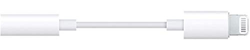 Tec-Digi Compatible With iPhone to 3.5 mm Headphone Jack Adapter Compatible with all iPhones including 8/8 Plus/X/Xr/Xs/7/7 Plus,Support iOS 11,10.3 and More – White