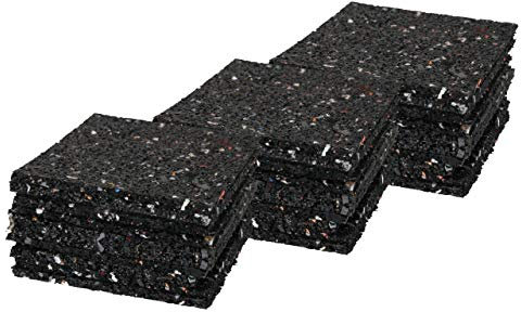 Terrassenpads/Gummistreifen 100 x 100 x 5mm, 50 Stück, Marke Szagato (Gummipads als Unterlage für Terassenbau, Made in Germany) Menge auswählbar!