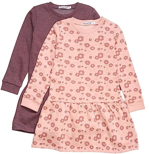 MINYMO Mädchen Sweat Dress Ls (2-Pack) Casual Dress (2er Pack)
