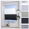 ourdeco® Kombi Doppel-Plissee / 75 x 130 cm weiß/anthrazit/lichtdurchlässig, Blickdicht, verdunkelnd/Farben: Weiß-Weiß, Beige-Weiß, weiß-anthrazit