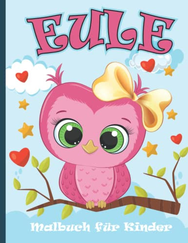 Eule Malbuch Für Kinder: Süßer Eule Malvorlagen für Jungen und Mädchen