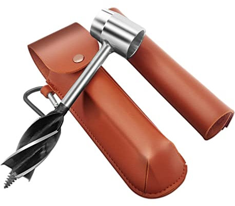 BOSUGE Handbohrer, Holzstift und Mehrzweck-Holzbohrer für die Holzbearbeitung, braun