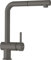 SCHOCK® Küchenarmatur Epos Silverstone I graue Hochdruck Armatur mit ausziehbarer Schlauchbrause I 360° drehbar I Spültischarmatur mit Standard-Norm-Anschlüssen I modernes Design I Einhebelmischer