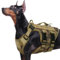 Kuoser Hundetraining Hundegeschirr L Grosse Hunde, Taktisches Hundegeschirr No-Pull Brustgeschirre, Air Mesh Brustgeschirr Hund mit 2 Griffen, Reflektierenden Hunde Geschirr