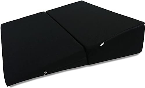 Alanpur „Anti“ Reflux Kissen mit schwarzem Bezug für Bett & Couch - Das richtige Zusammenklappbare Sofa Kissen für Ihr Zuhause - ca. 62 x 62 x 17 / 1cm