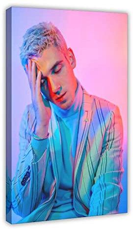 American Cool Handsome Male Singer Lauv 10 Leinwand-Poster, Wandkunst, Dekordruck, Bild Gemälde für Wohnzimmer, Schlafzimmer, Dekoration, Rahmen-Stil, 60 x 90 cm
