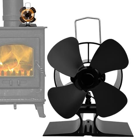 - Ventilatore per stufa a legna con protettiva, ventilatore non elettrico per campeggio all'aperto