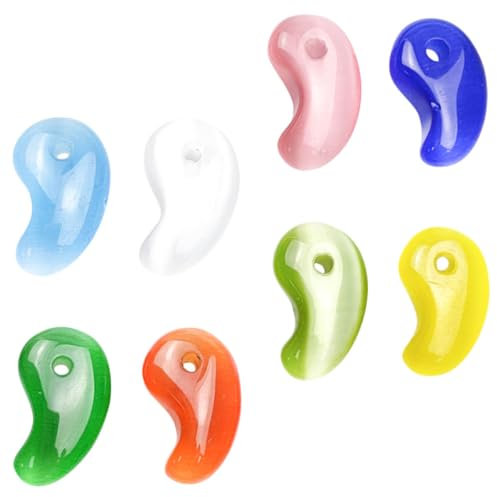 LALAFINA 8stücke Stein Perlen Anhänger Schmuck Machen Anhänger Schmuck Machen Charms Diy Ohrring Charm Kopfbedeckung Taschendekoration