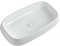 Baño Lavabo Fregadero rectangular de cerámica de 28,3 x 16,5 Fregaderos blancos for recipiente de baño con desagüe emergente Fregadero del baño