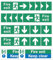 Fire Exit Sign Bundle [Pack of 18] - Arrow, Keep Clear, Emergency, and Escape Signs - Compliant, Easy Peel Installation (Self Adhesive)