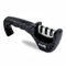 Scoville 3 Stage Manual Knife Sharpener, Sharpener for Kitchen Knives, Non-Slip Base, Helps Repair & Sharpen Blunt Knives, Ergonomic Design, Black Speckled Finish