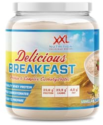 XXL Nutrition - Delicious Breakfast - Perfektes Frühstück, Porridge mit Protein, Frühstücksbrei - 1000 Gramm - Vanille