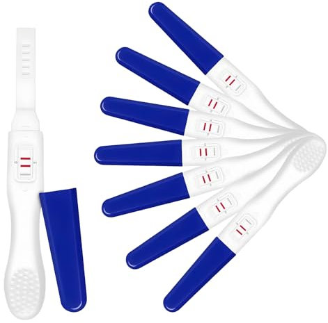 7pcs Test De Embarazo, Prueba De Embarazo, Test Embarazo Alta Sensibilidad, Hcg Test 99% De PrecisióN, Envueltas Individualmente Selladas Pruebas De Embarazo, Resultado Confiable Test Rapido In 5 Min