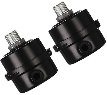 siduytin 2pack/lot Powerful Air Compressor Muffler - Durable and Low Noise Fast Inflation Metal Air Compressor, 12.5mm Iron G1/4
