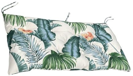 Home Garden Bench Cushion,8cm Thick Waterproof Seat Cushions,2 or 3 Seater Replacement Cushions Pad for Outdoor Patio Park Bench Swing Chair,100X50CM