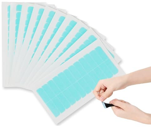 Hochfeste Tape Extensions Kleber, 120 Stück Tapes Klebestreifen extensions,super adhesive strips for tape-in hair extensions, Doppelseitiger Extensions Tape Kleber (4 x 0.8 cm)