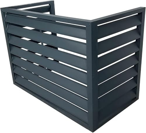 klimaanlage Abdeckung wärmepumpe Abdeckung Abdeckung für Innenklimaanlage Kondensator-Schutzzaun für Klimaanlagen diebstahlsicheres Robustes Aluminium-Hochleistungs-AC-Gestell freistehen