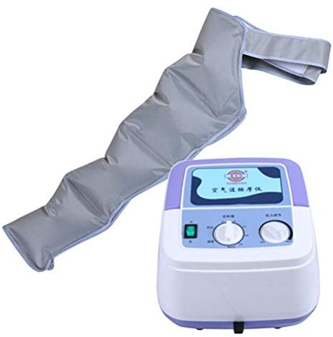 Beinmassagegerät mit Bauch- & Beinmanschetten - Premium Blutkreislaufgerät mit 4 Luftkammern und 3 Programmen für gleitende Wellenmassage an Beinen und Bauch - Venenmassagegerät für verbesserte