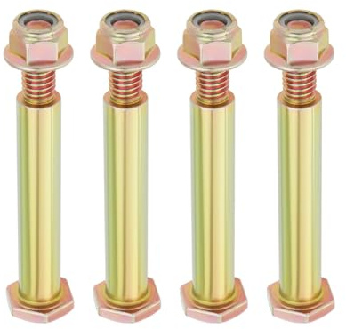 OTOTEC 4 Pièces Boulons de Roue de Pont avec écrous de Blocage Compatible avec Cub Cadet Compatible avec Craftsman Compatible avec Husqvarna Compatible avec Troy