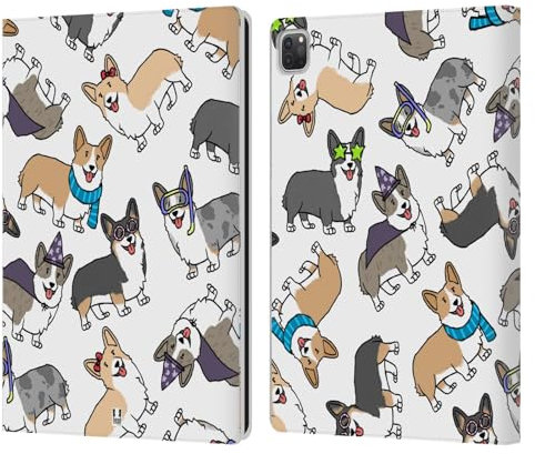 Head Case Designs Corgi Razze di Cani Pattern Custodia Portafoglio in Pelle Compatibile con Apple iPad PRO 13 M4 2024