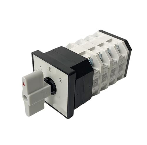 Nockenschalter mit 16 Anschlüssen, LW12-16/4, drei Positionen, Ein-Aus-Ein, Drehschalter, Dual-Power, 5,5 kW, Motorsteuerung, zwei Lasten, 1 Stück