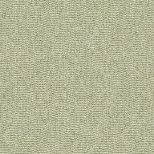 Harris Tweed Texture Green Wallpaper - Herringbone Delicate Fabric Effect - Luxury Textured Stylish Feature Wall