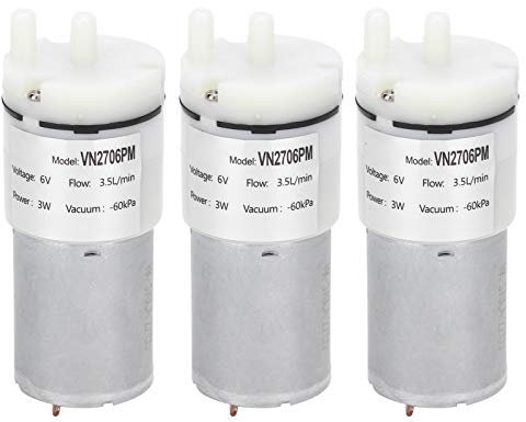 YUKOFE Mini bomba de agua, silenciosa, 6V DC de bajo voltaje, acuario compacto, estanque, fuente, bomba hidropónica, segura y fácil de mantener