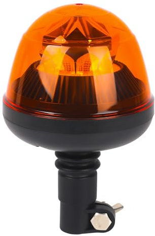 AOHEWEI Feu clignotant d'avertissement LED ambre, 3 modes clignotants & 4 modes rotatifs 12/24V 10 LEDs stroboscopique pour machines agricoles, véhicules commerciaux, autobus scolaire, tracteur camion