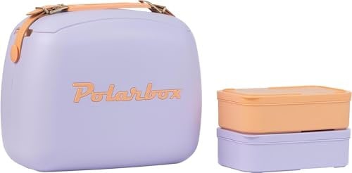 Polarbox Nevera Lunchbox 6L Púrpura Pop detalles naranjas