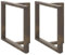 vidaXL Esstischbeine T-Form 2 Stk. Naturstahl 90x35x(72-73) cm Stahl, Tischbein, Tischbein Metall, Esstischbein, Möbelbein, Schreibtischbein
