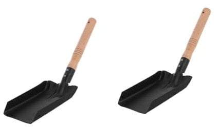 Kisangel 2 Stück Grabschaufel für den Außenbereich Grabwerkzeug Multifunktionsschaufel kleine Gartenschaufel leichte Schaufel Werkzeuge zum Graben des Gartens Outdoor-Schaufel Eisen Black