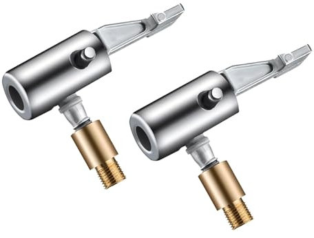 strrng 2Pcs Tire Air Chuck,Tire Chuck Locking tire Nozzle,Tyre Valve Air Pump Clip,Car Inflator Valve Connector,Suitable For Inflating Cars,Trucks,Motorcycles,Bicycles And Some Heavy Vehicles