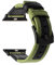 LPMPCZKZGF Canvas Nylon + Reloj de cuero genuino Compatible for iWatch Apple Watch 38mm 40mm 42mm 44mm Series 5 4 3 2 1 Banda Pulsera de correa de muñeca Watch strap(Green B,38mm)