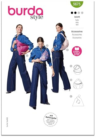 Burda Sewing Pattern X05675BURDA Burda Style Pattern 5675 Bags ONE Size