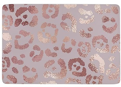 Qjjinxior Teppich, Leopardenhaut, Roségold, weiche Bodenmatte für Wohnzimmer, Schlafzimmer (100 x 150 cm)