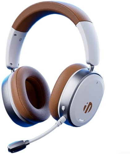 Eawfgtuw INPHIC H9 Cuffie da gioco wireless con microfono, suono surround 7.1, driver da 50 mm, BT 5.3/2.4G/USB-C per console PC mobile, cancellazione del rumore, cuscinetti auricolari in pelle