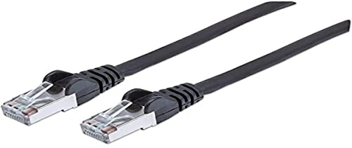 Intellinet Network Patch Cable, Cat7 Cable/Cat6A Plugs, 1.5m, Black, Copper, S/FTP, LSOH / LSZH, PVC, RJ45, Gold Plated Contacts, Snagless, Booted, Polybag
