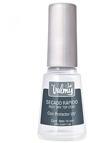 Valmy Secado Rápido – Esmalte de Uñas Top Coat para Brillo y Protección - 14 ml