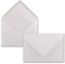 25x Briefumschläge B6-17,5 x 12,5 cm - Naturweiss - Nassklebung mit spitzer Klappe - 120 g/m² - Für Hochzeit, Gruß-Karten, Einladungen