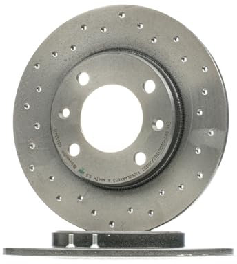 BREMBO 08.5334.1X 2x Bremsscheiben Hinten Ø247mm voll gelocht passend für PEUGEOT 206 Schrägheck (2A/C) 1618860980 4246G6 169115