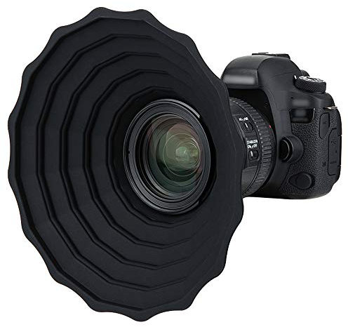 JJC Silikon Gegenlichtblende für Canon Nikon DSLR Kamera Objektiv Außendurchmesser 73mm ~ 88mm, Glasfenster Fotografie Zubehör, Faltbare Linse Haubenlinsenschutz - L