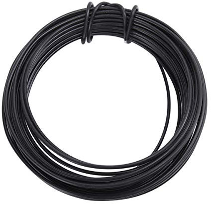 Cabilock 10m Flexibles Eisen-draht-biegbares Metallseil Für Rankhilfen Pflanzenstützen Und Bastelprojekte Schwarz Dicke Für Balkon Und Gartenpflanzen