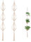 ELANE 2PCS 3-Tier 70 Macrame Hanging Planter Basket Plant Hanger Indoor Outdoor Hanging Plant Holder for Stand Flower Pots Decorations