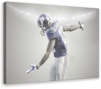 TSALF Poster Kunstdrucke Kein Rahmen Odell Beckham Jr Poster Portrait Art 1 Wandkunst Gemälde für Wohnzimmer Schlafzimmer 60x90cm
